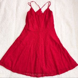 NWT red lace Dress